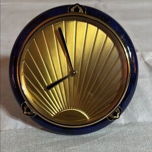 Cartier Gold and Blue Wall Clock